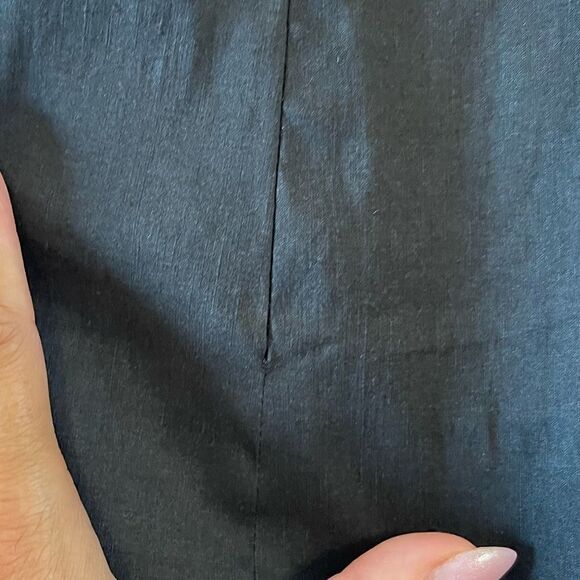 ZARA Linen Blend Strappy Mini Dress || SZ XS || Black - Picture 12 of 15